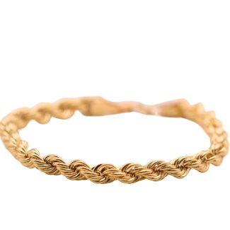 10K Yellow Gold 6mm Rope Bracelet | Size 8.5 and 6.57Grams – #865B37